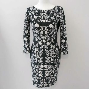 Eliza J. Black & White Floral Dress